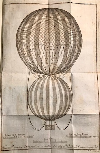 Pasquale Andreoli Descrizione dell'aerostato La Speranza costruito a Forlì nell'anno 1809 dal sig. P. Andreoli secondo il metodo del sig. Francesco Zambeccari s.d. (1809) Forlì dalla Tipografia Dipartimentale Roveri e Casali